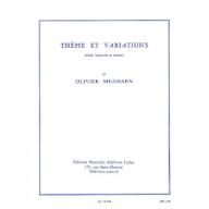 Theme et Variations  for Violin and Piano