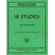 *Kreutzer 18 Studies for String Bass <售缺>