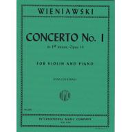 Wieniawski Concerto No. 1 in F sharp minor Op.14 for Violin and Piano
