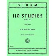 Sturm 110 Studies Op.20 Vol. I for String Bass