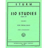 *Sturm 110 Studies Op.20 Vol. I for String Bass