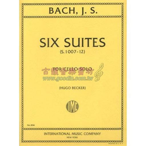 J.S. Bach Six Suites, S. 1007-1012 for Cello Solo