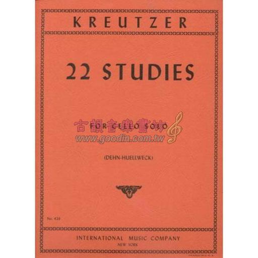 Kreutzer 22 Selected Studies for Cello Solo