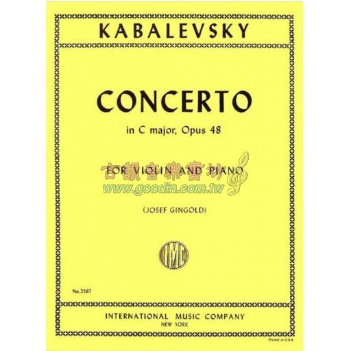 Kabalevsky Concerto in C Major Op.48 for Violin and Piano