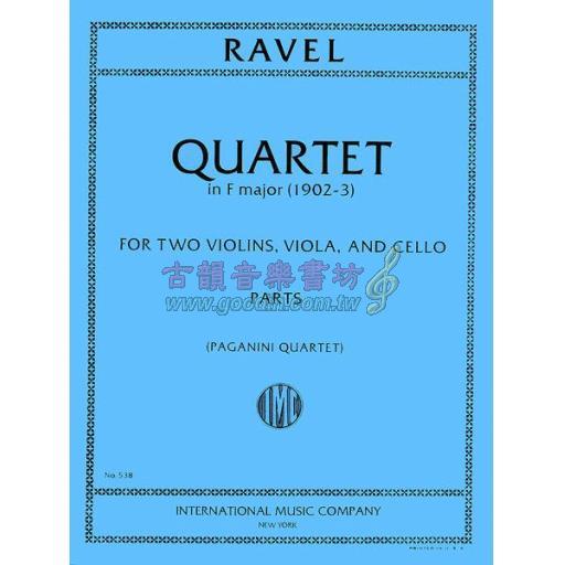 Ravel Quartet in F major for Two Violins, Viola and Cello