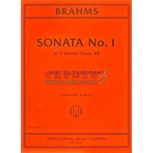 Brahms Sonata No. 1 in E minor, Op. 38 for Cello and Piano