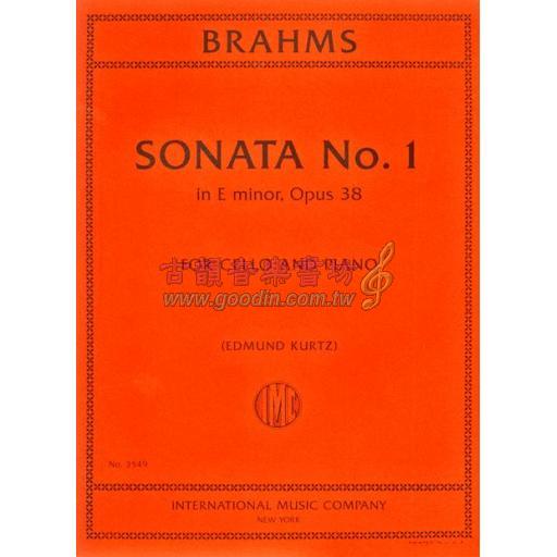 *Brahms Sonata No. 1 in E minor, Op. 38 for Cello and Piano
