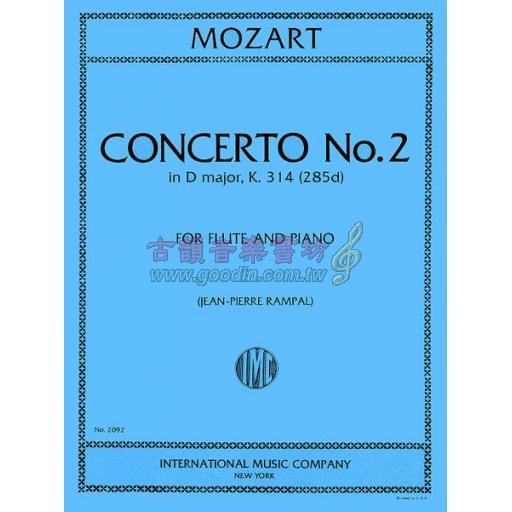 *Mozart Concerto No. 2 in D Major, K. 314 for Flute and Piano <售缺>