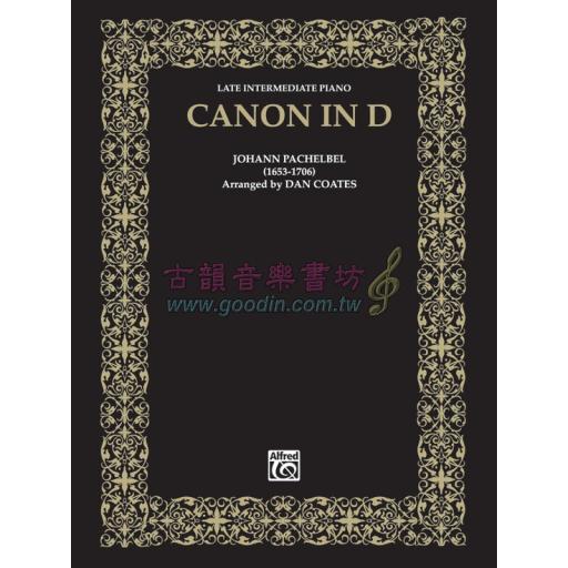 Canon in D By Johann Pachelbel / arr. Dan Coates