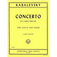 Kabalevsky Concerto in C Major Op.48 for Violin and Piano