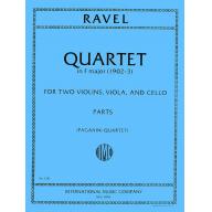 Ravel Quartet in F major for Two Violins, Viola an...