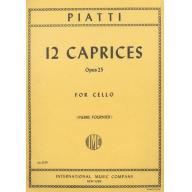 *Piatti 12 Caprices, Opus 25 for Cello Solo