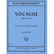 Rachmaninoff Vocalise Op. 34, No. 14 for Cello and...