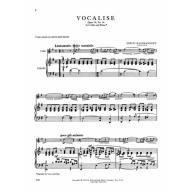 *Rachmaninoff Vocalise Op. 34, No. 14 for Cello and Piano