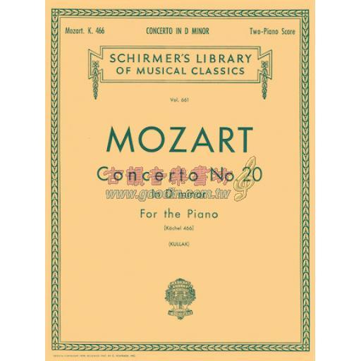 Mozart Concerto No.20 in D minor for 2 Pianos, 4 Hands