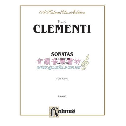 Clementi Piano Sonatas, Volume III (Nos. 13-18)