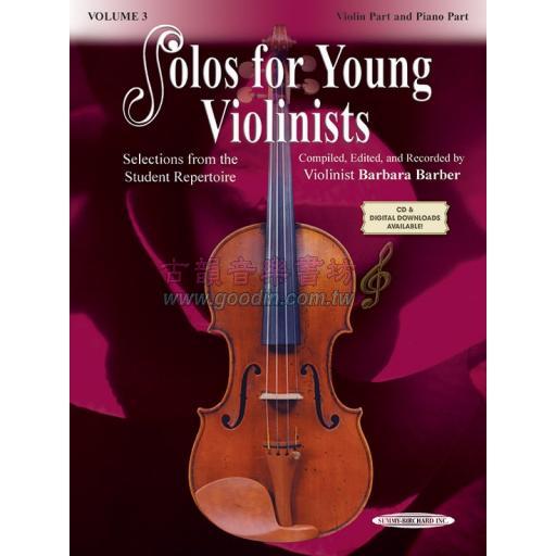 Solos for Young Violinists Violin Part and Piano Acc., Volume 3