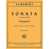*Schubert Sonata in A minor 'Arpeggione', D. 821 for Cello and Piano <售缺>