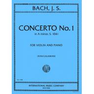 *J.S. Bach Concerto No. 1 in A minor, S. 1041 for Violin and Piano