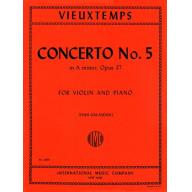 *Vieuxtemps Concerto No. 5 in A minor, Op. 37 for Violin and Piano