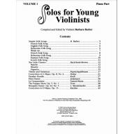 Solos for Young Violinists Violin Part and Piano Acc., Volume 1