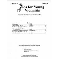 Solos for Young Violinists Violin Part and Piano Acc., Volume 4