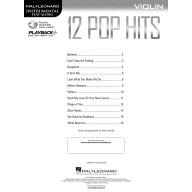 12 Pop Hits for Violin