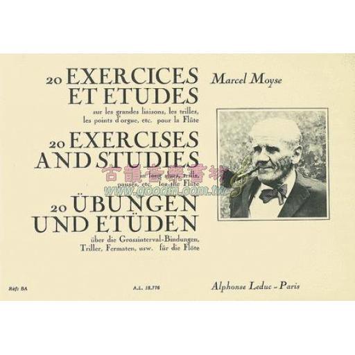 Marcel Moÿse 20 Exercices et Etudes pour Flute