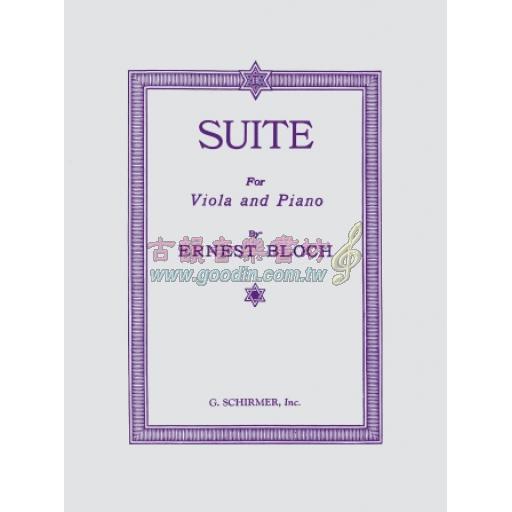 Bloch Suite for Viola and Piano
