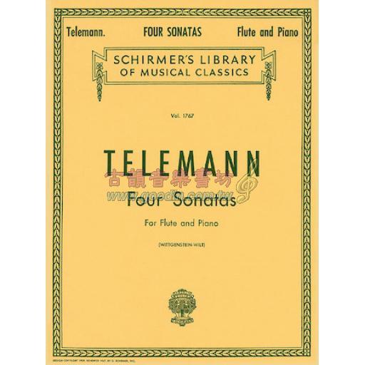 Telemann Four Sonatas for Flute and Piano <售缺>