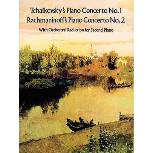 Tchaikovsky Piano Concerto No. 1 and Rachmaninoff Piano Concerto No. 2 for Piano Duo (2 Pianos, 4 Hands) 