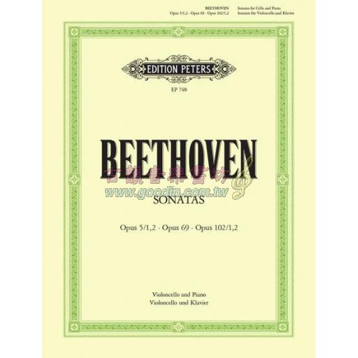 Beethoven Sonaten Op. 5/1,2 ・ Op. 69 ・ Op. 102/1,2 for Cello and Piano