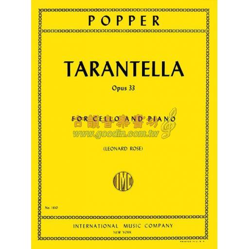 Popper Tarantella Op.33 for Cello and Piano