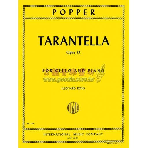 Popper Tarantella Op.33 for Cello and Piano