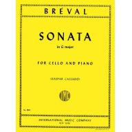 Bréval Sonata in G major for Cello and Piano