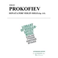 Prokofiev Sonata for Violin Solo, Opus 115