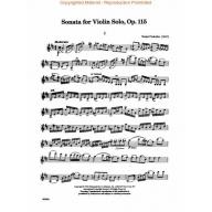 Prokofiev Sonata for Violin Solo, Opus 115