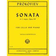 Prokofiev Sonata in C major, Op. 119 for Cello and...