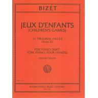 Bizet Jeux d'Enfants (Children's Games), Op.22 for Piano Duet(1 Piano, 4 Hands)