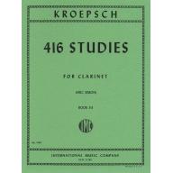 Kropsch 416 Studies: Volume III for Clarinet