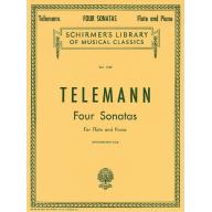 Telemann Four Sonatas for Flute and Piano