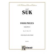 Suk Four Pieces, Volume II, Opus 17, Nos. 3 and 4 for Violin and Piano