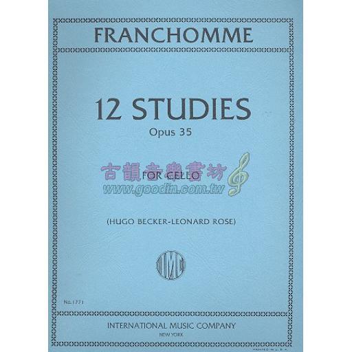 *Franchomme 12 Studies Op.35 for Cello Solo