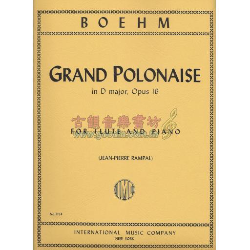 *Boehm Grande Polonaise in D major, Opus 16 for Flute and Piano