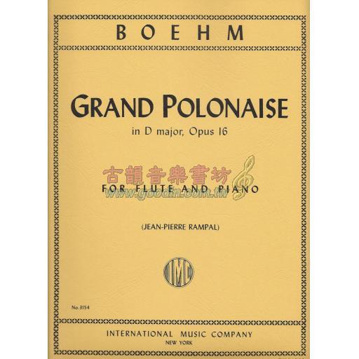 *Boehm Grande Polonaise in D major, Opus 16 for Flute and Piano