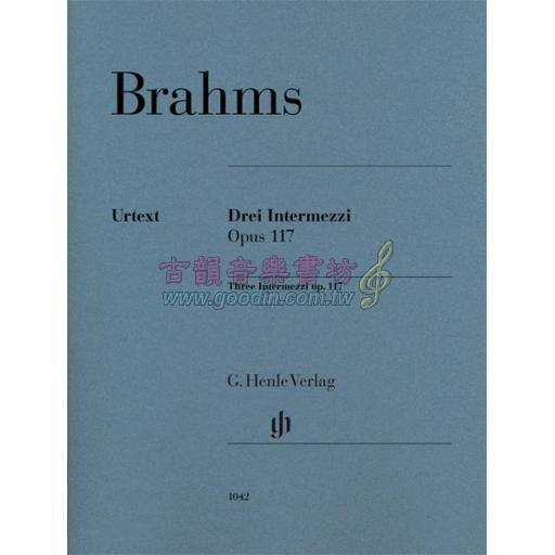 Brahms 3 Intermezzi op. 117 for Piano