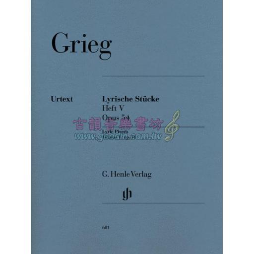 Grieg Lyric Pieces Volume V, op. 54 for Piano