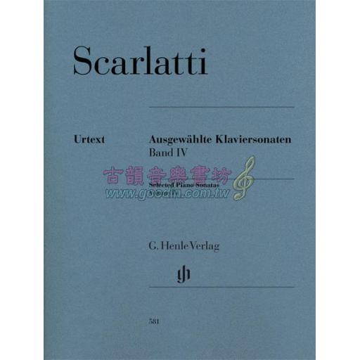 Scarlatti Selected Piano Sonatas, Volume IV