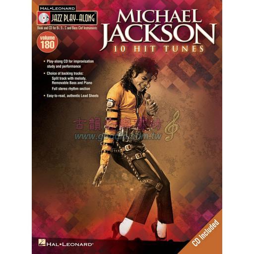 【特價】Michael Jackson (Jazz Play-Along Volume 180)