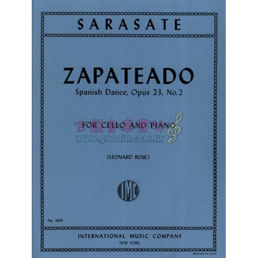 *Sarasate Zapateado Spanish Dance, Opus 23, No. 2 for Cello and Piano
